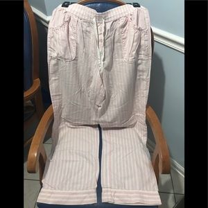 Victoria’s Secret pin-striped sleep pants